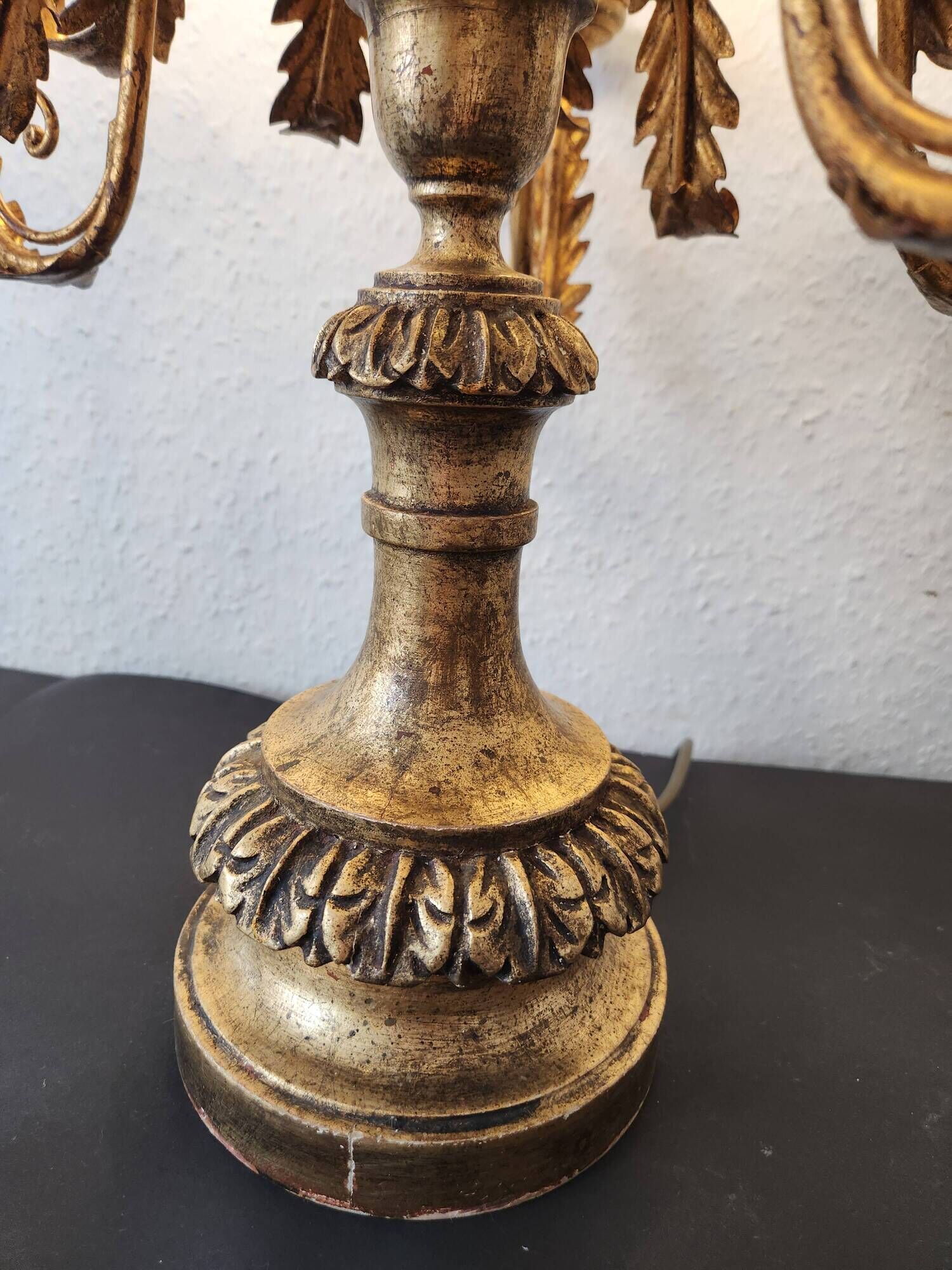 Antique gilded hand-forged hand-carved Florentine Louis XV, Italy