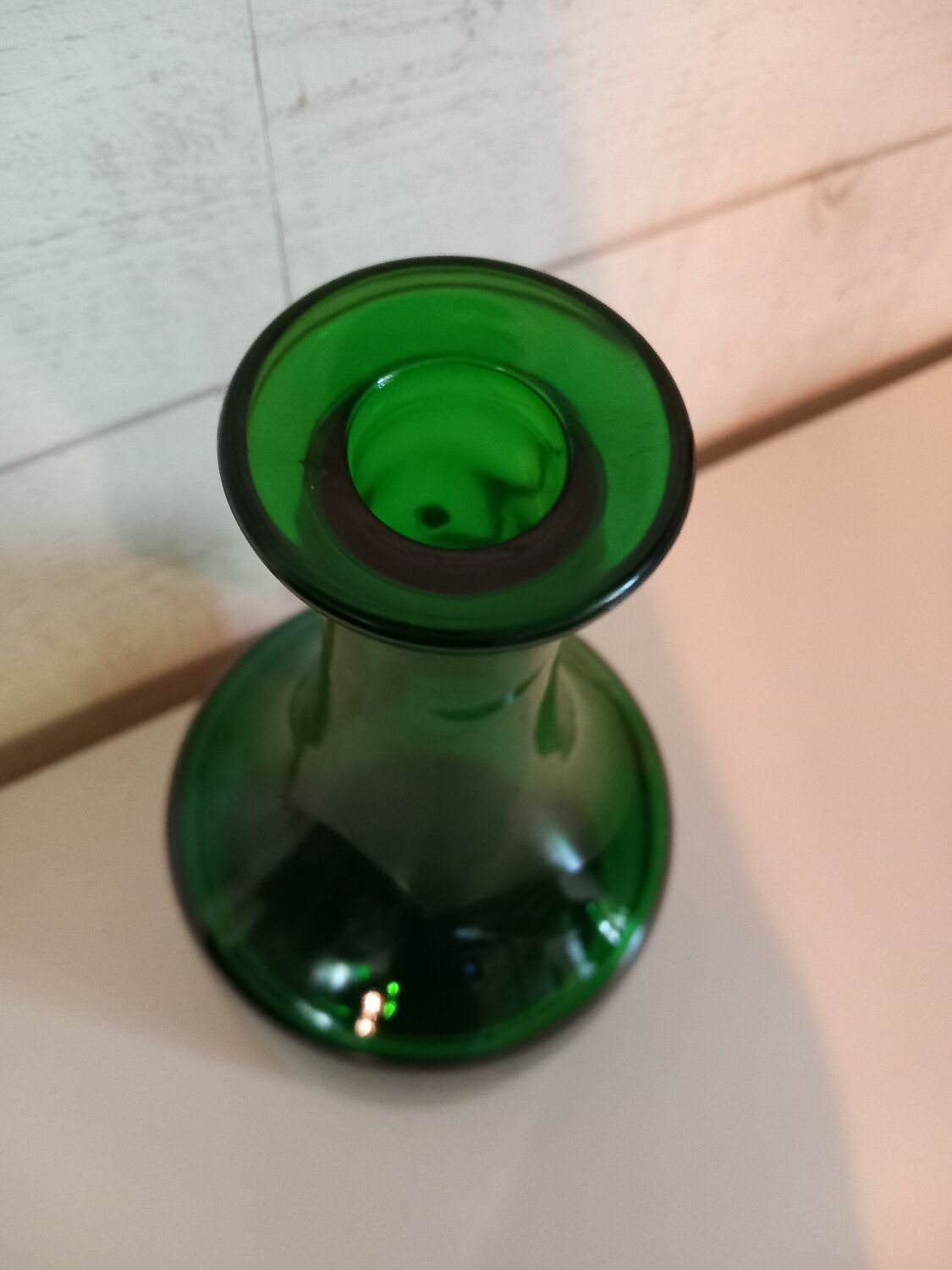 Green Italian carafe