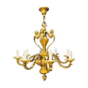 lustre Mazarin en bronze - antique