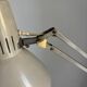 Lampe vintage 1970 d'architecte Ledu gris perle bureau - 80cm