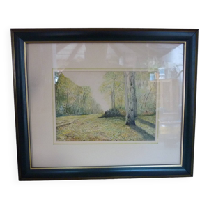 Aquarelle arbres