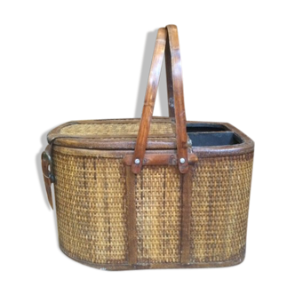 Panier pique nique ancien début de siecle rare