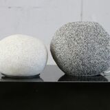 Pair of lamp "pebble". Resin. France, circa 1970