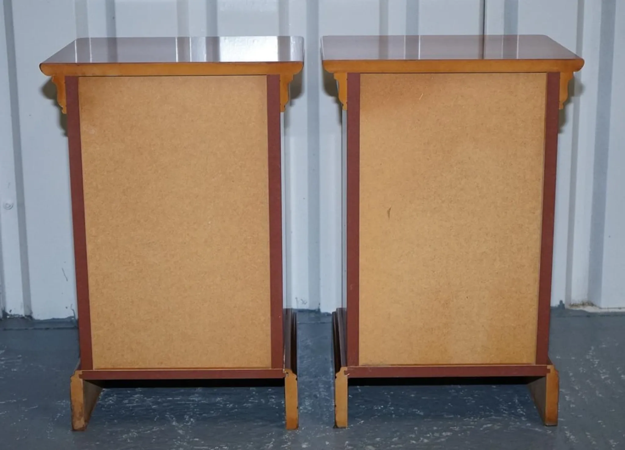 Vintage Cherry Nightstands, France, Set of 2