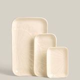 Set de trois plats plata craie S,M,XL