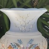 Pair of vases in romantic opaline Napoleon III