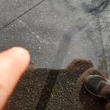 Smoked glass table and chrome space age 1975