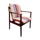 Scandinavian rosewood chair with Nobilis fabric