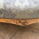 Wooden canapé, natural, formerly gilded in the Louis XV style.