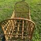 Lit enfant en rotin vintage