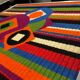 Vintage tapestry 1970 wool geometric patterns Patrice Allard