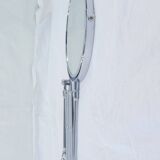 Vintage metal accordion wall mirror