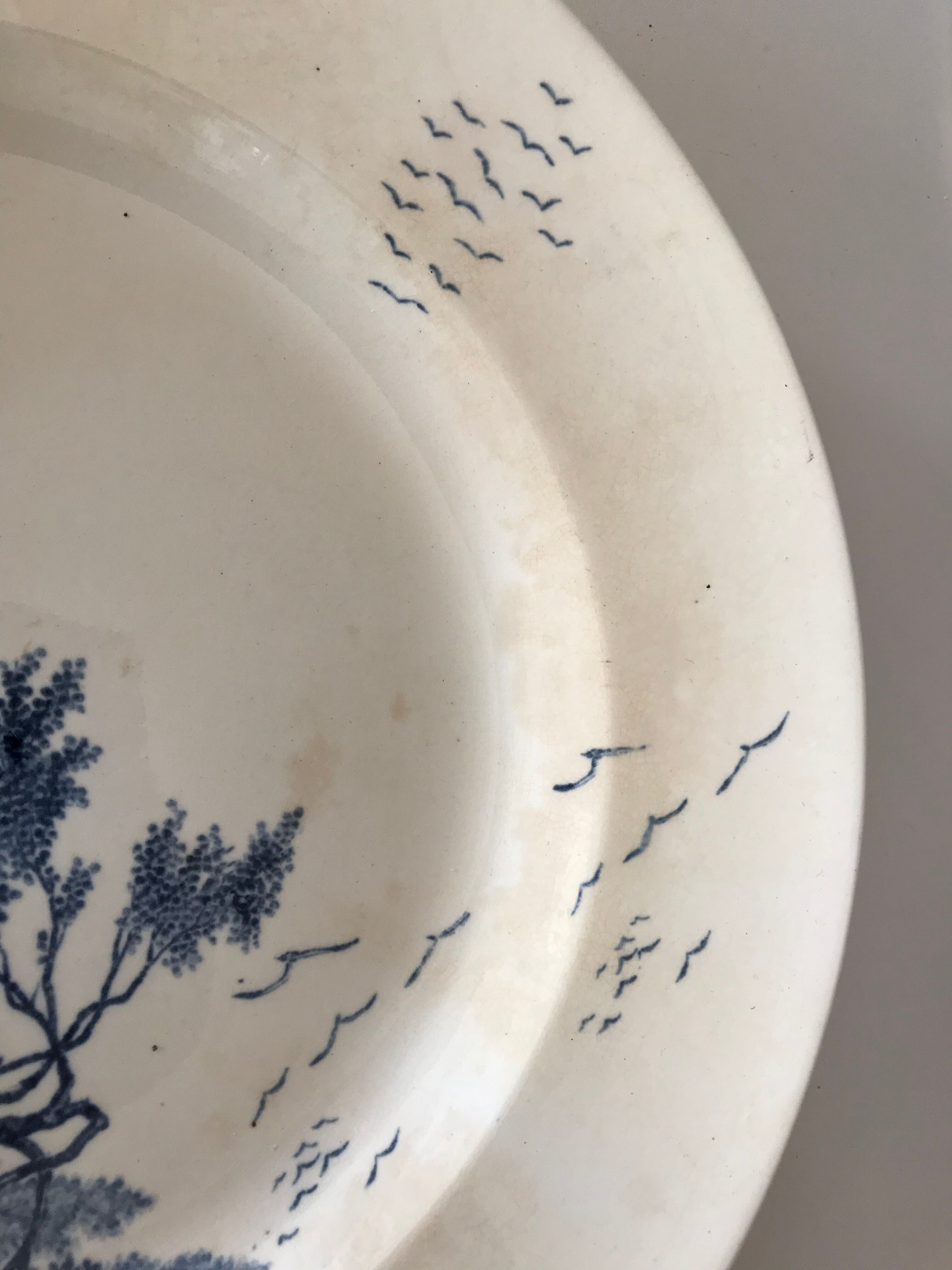 Two iron earth dishes