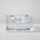 Cendrier en verre soufflé à bulles par Nybro Sweden