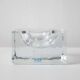 Bubble blown glass ashtray by Nybro Sweden