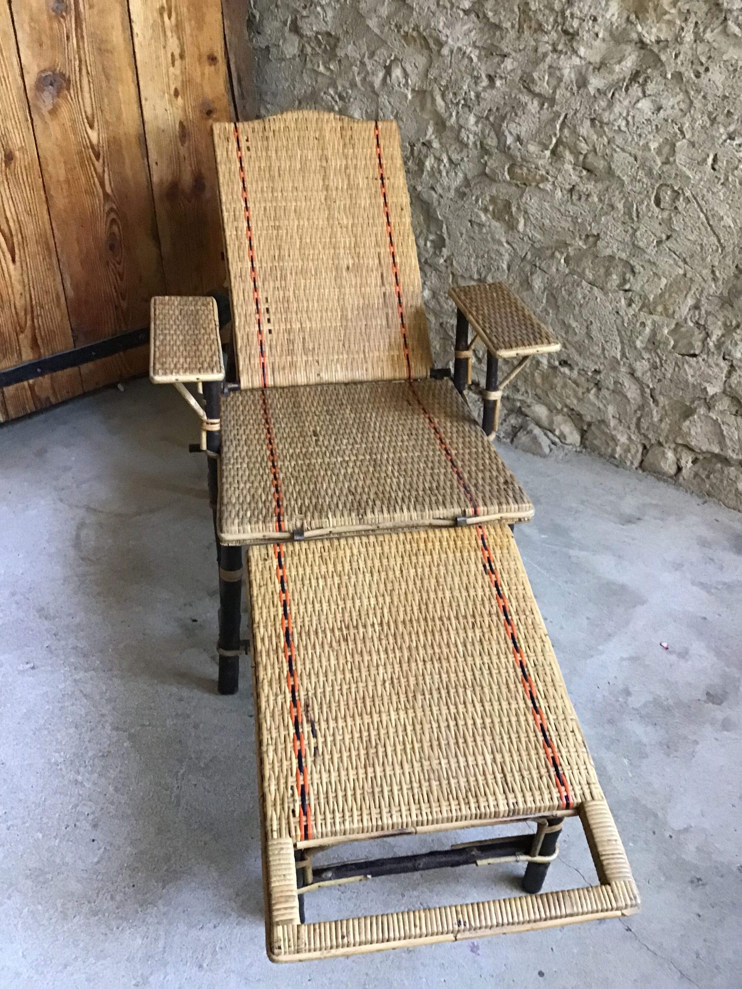 Antique chaise longue