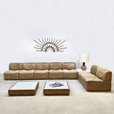 Vintage design leather modular sofa De Sede DS-15
