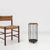 Stylish robust mid-century umbrella stand, France ca. 1950