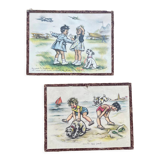 Set of 2 paintings Germaine Bouret