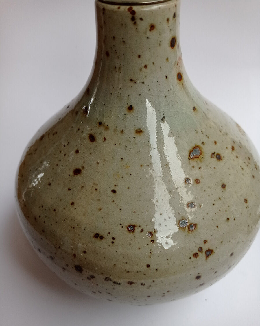 Lampe en grès Puisaye La Borne circa 1970
