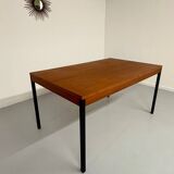 50s design wooden metal dining table or desk from Dieter Waeckerlin