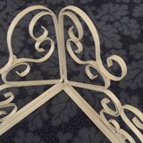 Wrought iron corner shelf