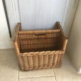 Vintage wicker magazine holders