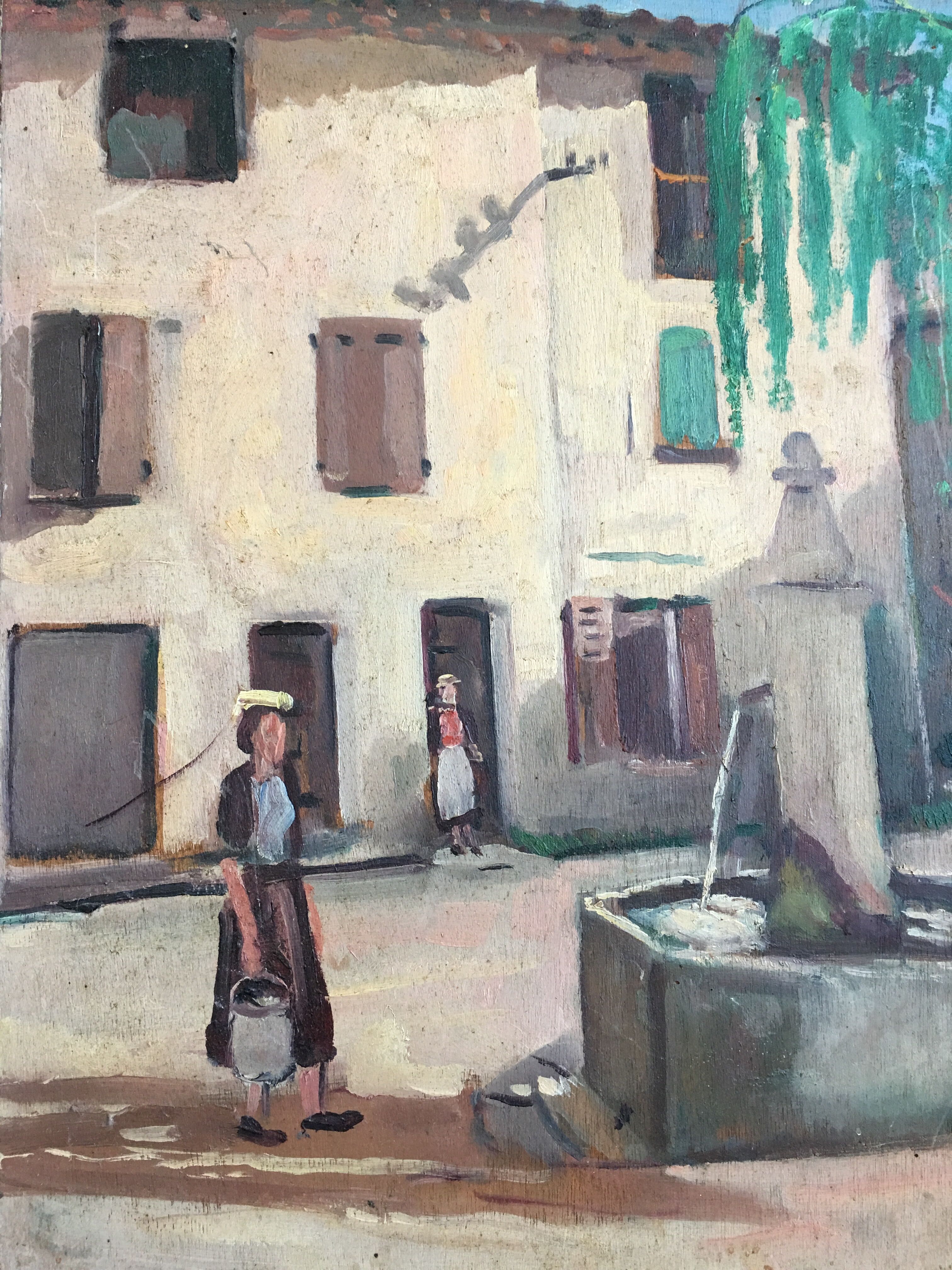 Oil on panel Hyppolite Tavernier