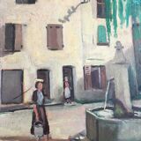 Oil on panel Hyppolite Tavernier