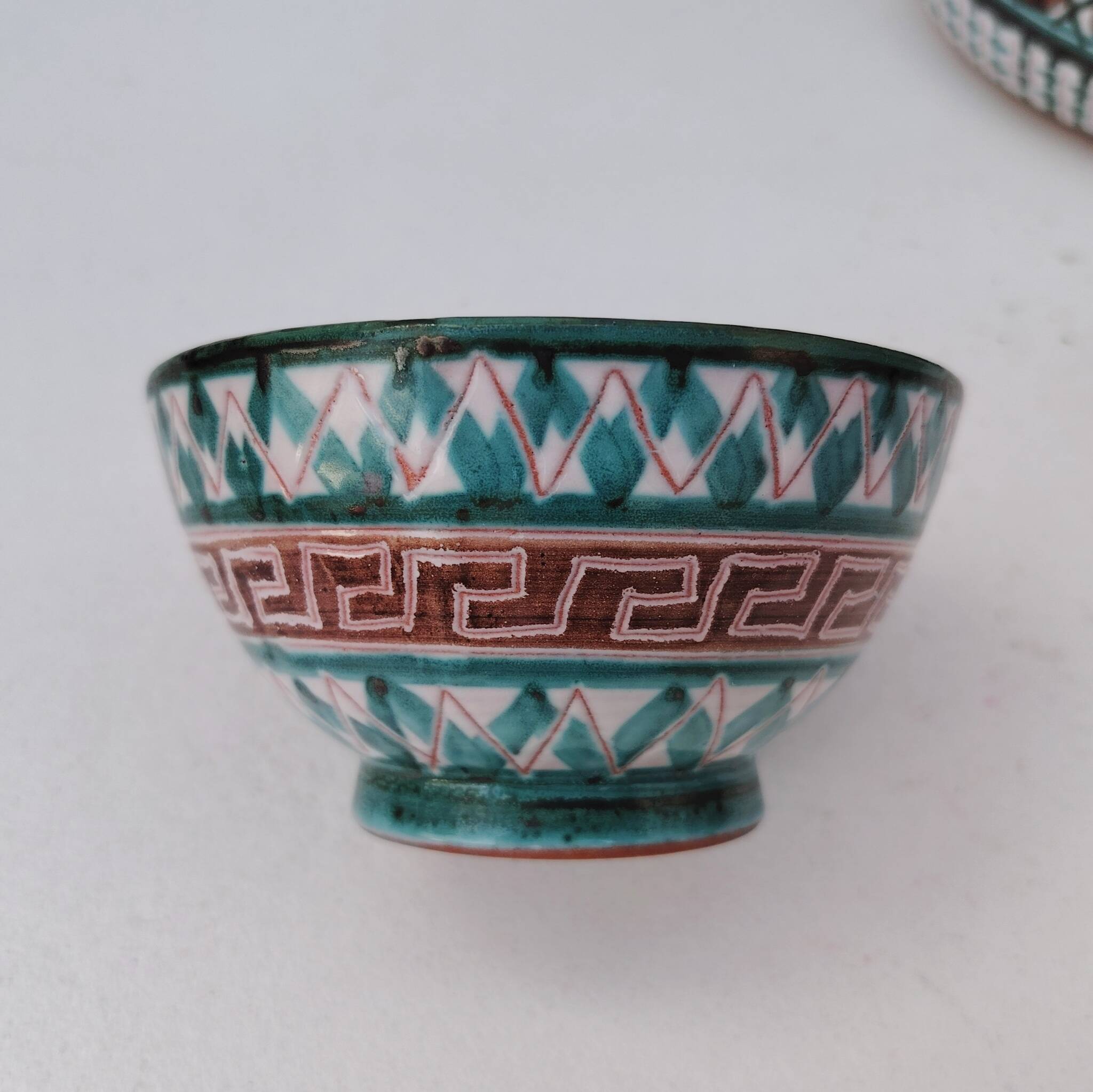 Casserole and ceramic bowl, Robert Picault, Vallauris