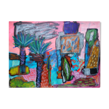 Landscape with palm trees