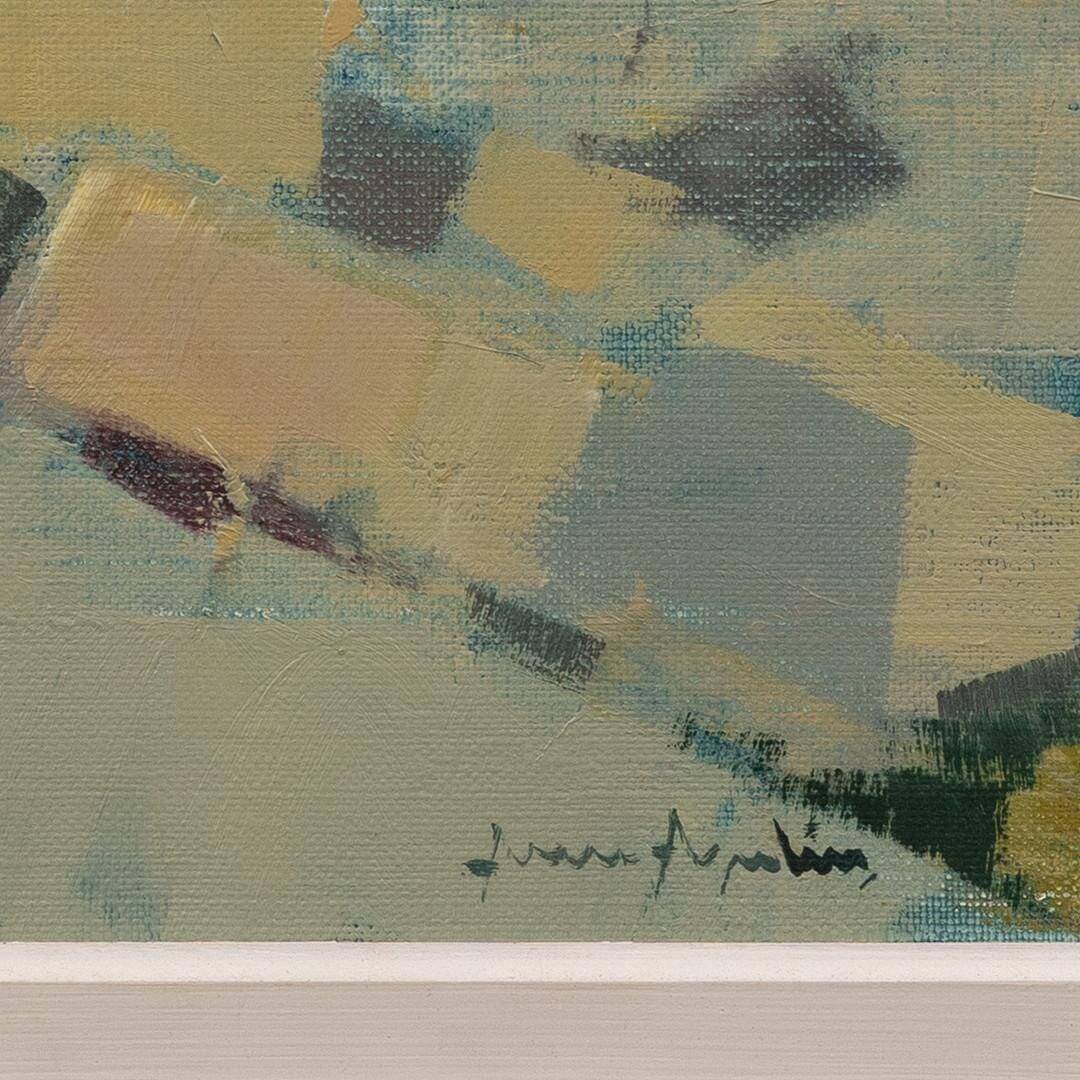 Huile sur toile suédoise – « Paysage côtier » par Arne Aspelin