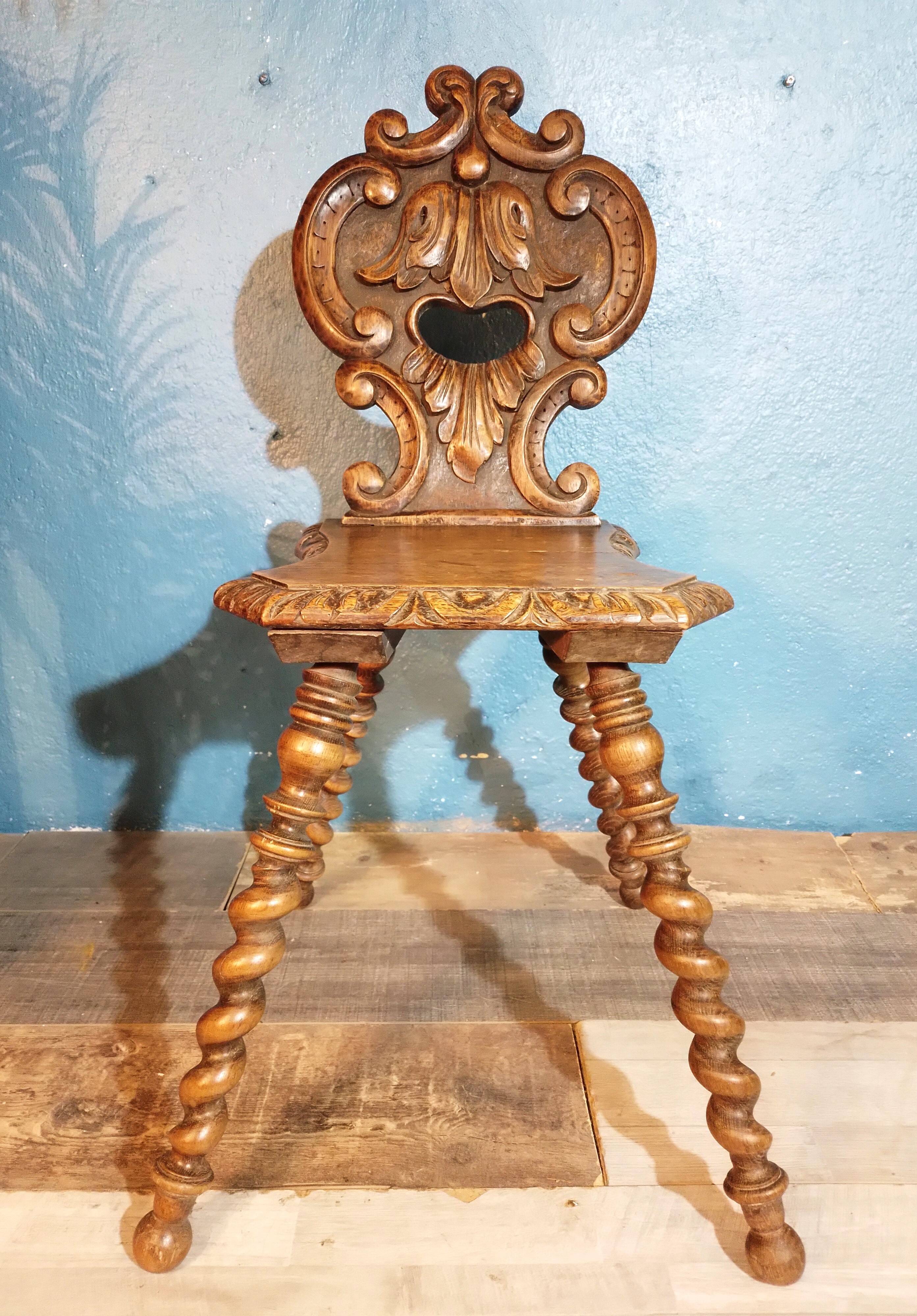 Late 19th century stepladder chair