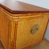 Vintage rattan chest