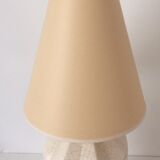 Art Deco cracked ceramic lamp