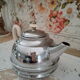 Vintage English teapot in chromed metal and bakelite "Denlagh Products"