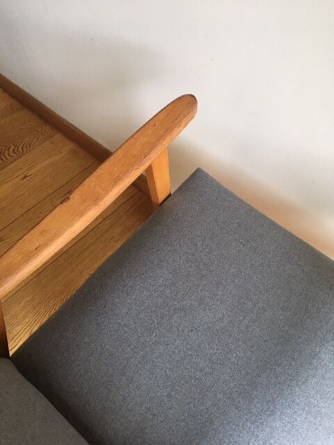 Scandinavian armchair compass feet