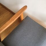 Scandinavian armchair compass feet