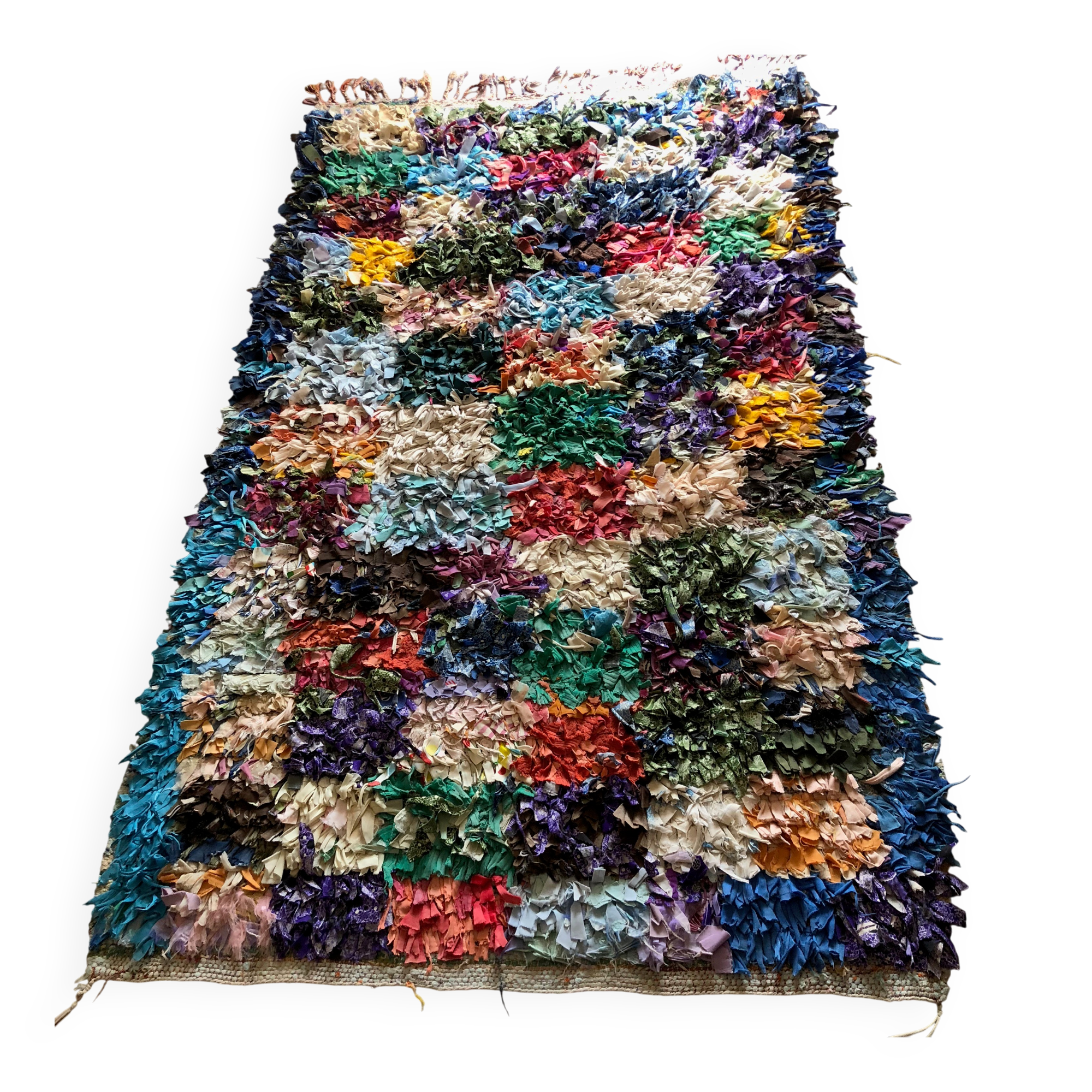 Tapis boucherouite Berbère, Maroc 1970