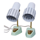 Mid century stilnovo pair bedside lamps