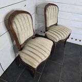 Paire de chaises style Louis XV