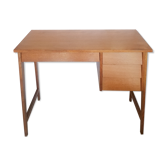 Bureau vintage 1950 en chêne et pacage de chêne