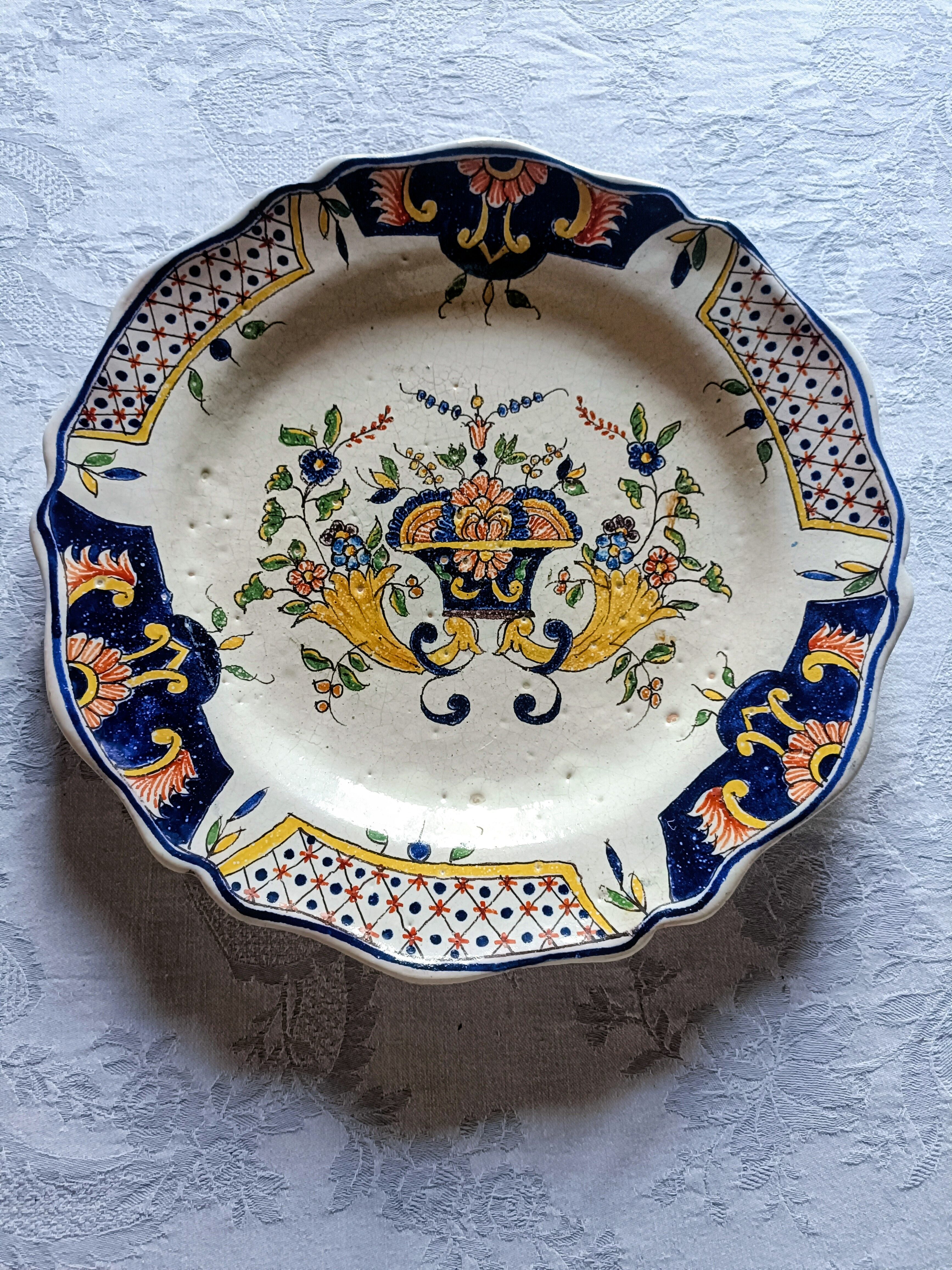 Round plate Malicorne Pouplard Béatrix