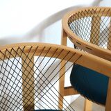 Set of 4 "String" chairs by Tranekaer