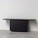 Giotto Stoppino for Acerbis Black Sheraton Sideboard Italy 1980s