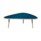 Table basse fifties large laque bleu peacock Red Edition