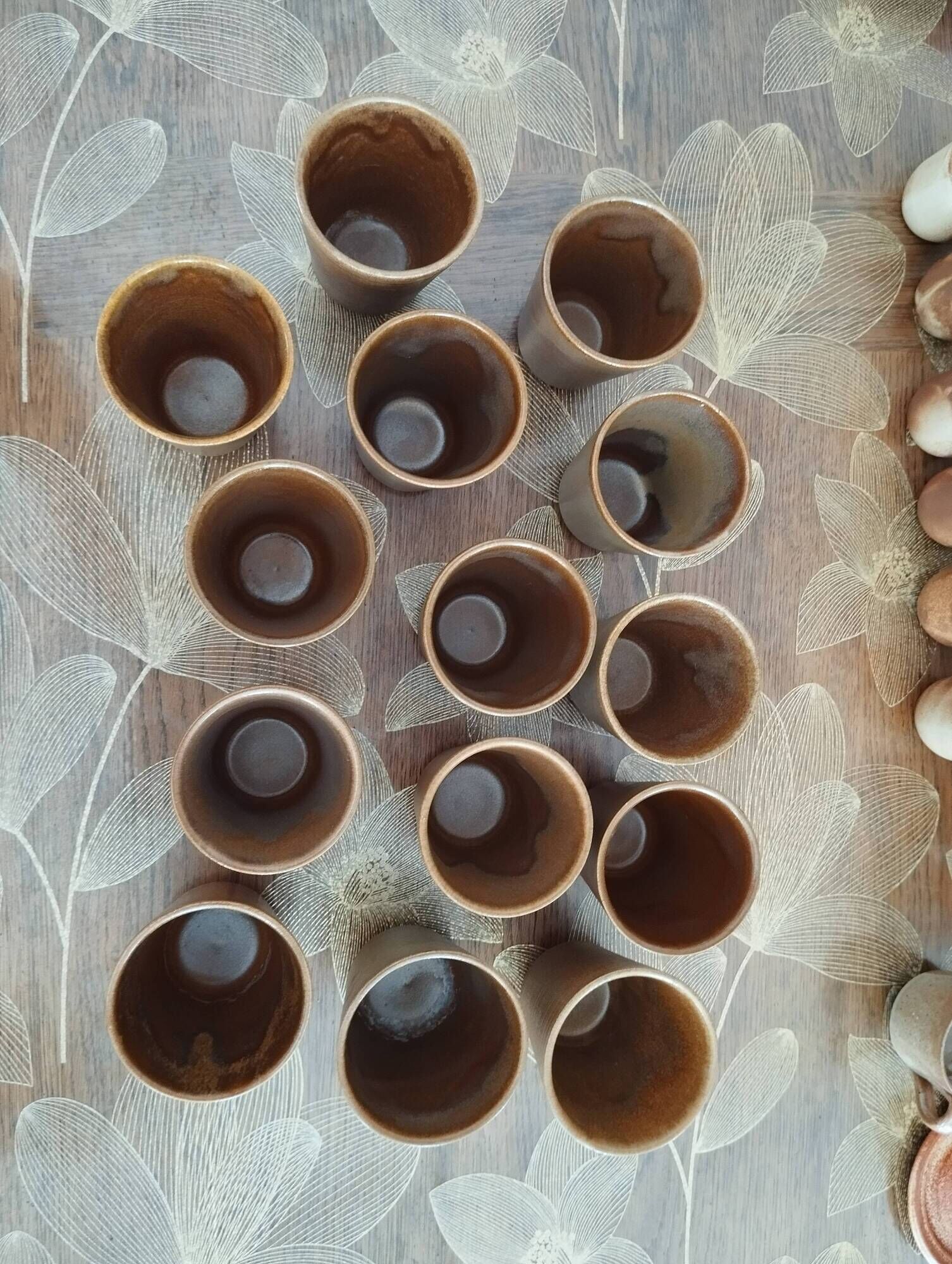 Set of stoneware dishes