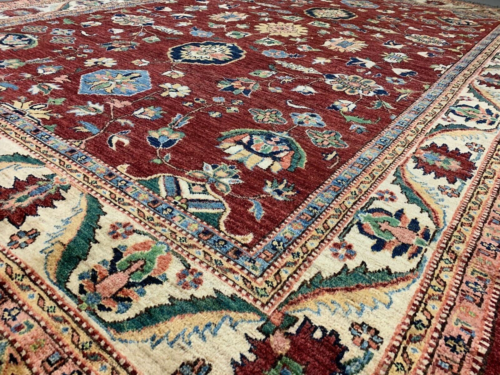 Large Afghan Wool Kazak Rug 290x200 cm Chobi, Very Fine