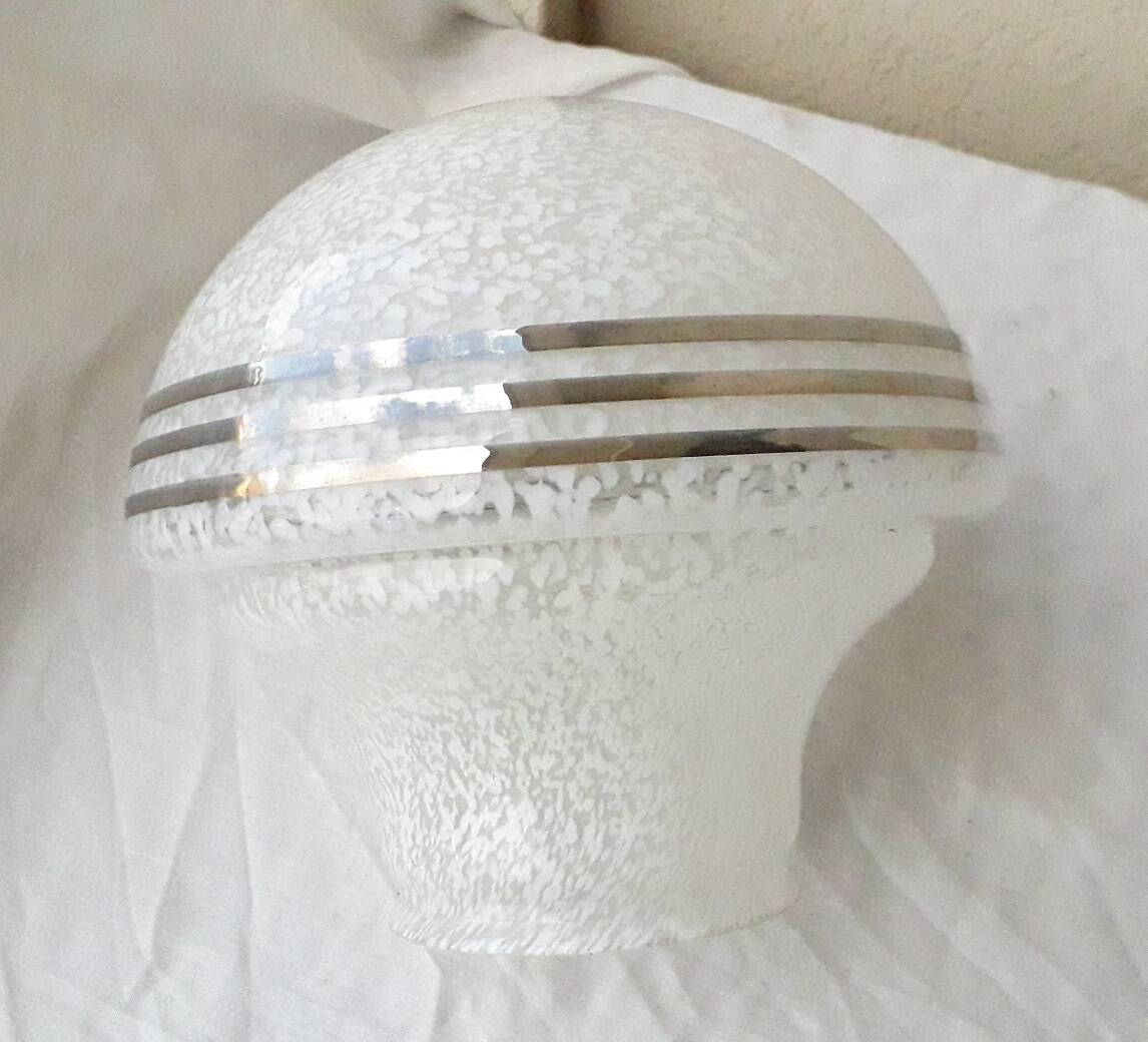 Speckled glass lampshade