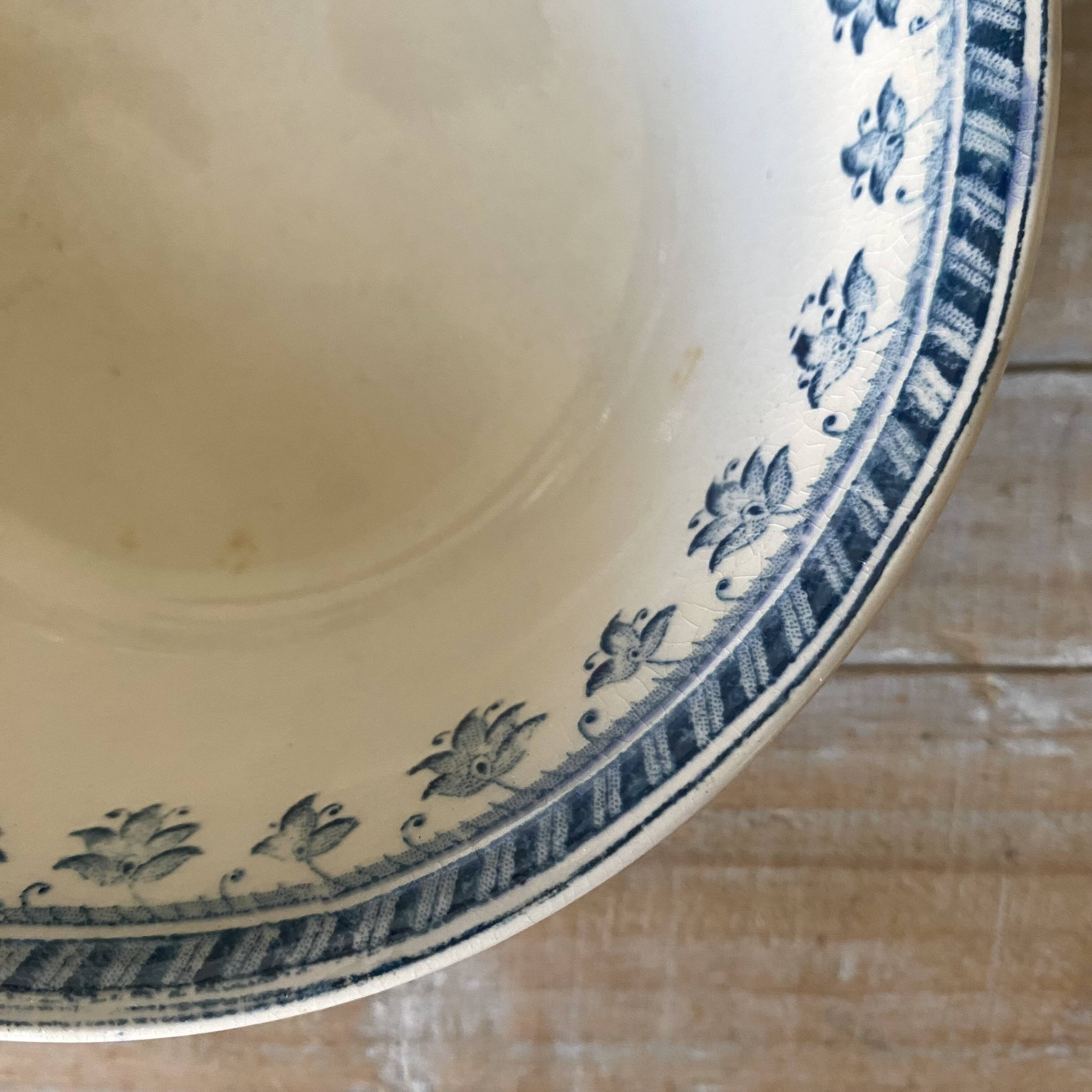 Ironstone bowl Sarreguemines Burgos